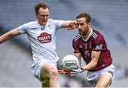 15 May 2022; Kevin Maguire of Westmeath in action against Paul Cribbin of Kildare during the Leinster GAA Football Senior Championship Semi-Final match between Kildare and Westmeath at Croke Park in Dublin. Photo by Piaras Ó Mídheach/Sportsfile