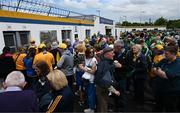 15 May 2022; Supporters await the gates opening for the Munster GAA Hurling Senior Championship Round 4 match between Clare and Limerick at Cusack Park in Ennis, Clare. Photo by Ray McManus/Sportsfile