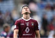 15 May 2022; Ronan O’Toole of Westmeath leaves the pitch after his side's defeat in the Leinster GAA Football Senior Championship Semi-Final match between Kildare and Westmeath at Croke Park in Dublin. Photo by Piaras Ó Mídheach/Sportsfile