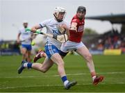 15 May 2022; Shane Bennett of Waterford in action against Damien Cahalane of Cork during the Munster GAA Hurling Senior Championship Round 4 match between Waterford and Cork at Walsh Park in Waterford. Photo by Stephen McCarthy/Sportsfile