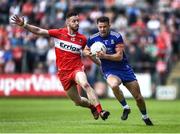 15 May 2022; Ryan Wylie of Monaghan in action against Niall Loughlin of Derry during the Ulster GAA Football Senior Championship Semi-Final match between Derry and Monaghan at Athletic Grounds in Armagh. Photo by Daire Brennan/Sportsfile