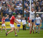 15 May 2022; Séamus Harnedy of Cork in action against Jamie Barron of Waterford during the Munster GAA Hurling Senior Championship Round 4 match between Waterford and Cork at Walsh Park in Waterford. Photo by Stephen McCarthy/Sportsfile