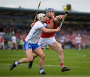 15 May 2022; Dessie Hutchinson of Waterford in action against Sean O’Donoghue of Cork during the Munster GAA Hurling Senior Championship Round 4 match between Waterford and Cork at Walsh Park in Waterford. Photo by Stephen McCarthy/Sportsfile