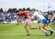 15 May 2022; Robert Downey of Cork in action against Michael Kiely of Waterford during the Munster GAA Hurling Senior Championship Round 4 match between Waterford and Cork at Walsh Park in Waterford. Photo by Stephen McCarthy/Sportsfile
