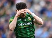 15 May 2022; Jordan Morris of Meath reacts after a missed goal chance during the Leinster GAA Football Senior Championship Semi-Final match between Dublin and Meath at Croke Park in Dublin. Photo by Piaras Ó Mídheach/Sportsfile