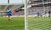 15 May 2022; Dean Rock of Dublin scores his side's first goal via a penalty during the Leinster GAA Football Senior Championship Semi-Final match between Dublin and Meath at Croke Park in Dublin. Photo by Seb Daly/Sportsfile