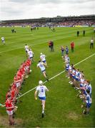 15 May 2022; Waterford players run out for the Munster GAA Hurling Senior Championship Round 4 match between Waterford and Cork at Walsh Park in Waterford. Photo by Stephen McCarthy/Sportsfile