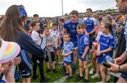 15 May 2022; Conor McManus of Monaghan with supporters after the Ulster GAA Football Senior Championship Semi-Final match between Derry and Monaghan at Athletic Grounds in Armagh. Photo by Ramsey Cardy/Sportsfile
