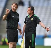 15 May 2022; Meath manager Andy McEntee with sideline official Séamus Mulhare during the Leinster GAA Football Senior Championship Semi-Final match between Dublin and Meath at Croke Park in Dublin. Photo by Piaras Ó Mídheach/Sportsfile