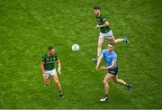 15 May 2022; Tom Lahiff of Dublin in action against Robin Clarke of Meath during the Leinster GAA Football Senior Championship Semi-Final match between Dublin and Meath at Croke Park in Dublin. Photo by Seb Daly/Sportsfile