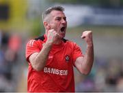 15 May 2022; Derry manager Rory Gallagher near the end of the Ulster GAA Football Senior Championship Semi-Final match between Derry and Monaghan at Athletic Grounds in Armagh. Photo by Daire Brennan/Sportsfile