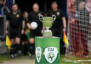 14 May 2022; The Pat O'Brien Intermediate Callenge Cup before the FAI Centenary Intermediate Cup Final 2021/2022 match between Rockmount AFC and Bluebell United at Turner's Cross in Cork. Photo by Seb Daly/Sportsfile