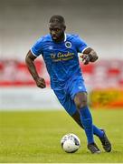 14 May 2022; Sodiq Oguntola of Bluebell United during the FAI Centenary Intermediate Cup Final 2021/2022 match between Rockmount AFC and Bluebell United at Turner's Cross in Cork. Photo by Seb Daly/Sportsfile