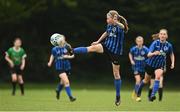 16 May 2022; Felicity Ryan of Stepaside during the 2022 Clubforce DDSL Girls U13 League Cup Final match between Stepaside FC and Peamount United at the AUL in Dublin. Photo by Harry Murphy/Sportsfile