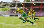 14 May 2022; Eoin Murphy of Rockmount AFC celebrates after scoring his side's first goal during the FAI Centenary Intermediate Cup Final 2021/2022 match between Rockmount AFC and Bluebell United at Turner's Cross in Cork. Photo by Seb Daly/Sportsfile