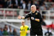 14 May 2022; Referee Alan McDonagh during the FAI Centenary Intermediate Cup Final 2021/2022 match between Rockmount AFC and Bluebell United at Turner's Cross in Cork. Photo by Seb Daly/Sportsfile