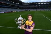 19 May 2022; Martin O’Connor of Wexford poses for a portrait during the Tailteann Cup launch at Croke Park in Dublin. Photo by Ramsey Cardy/Sportsfile