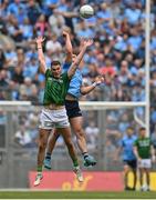 15 May 2022; Bryan Menton of Meath in action against Brian Howard of Dublin during the Leinster GAA Football Senior Championship Semi-Final match between Dublin and Meath at Croke Park in Dublin. Photo by Seb Daly/Sportsfile
