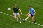 15 May 2022; Brian Fenton of Dublin in action against Mathew Costello of Meath during the Leinster GAA Football Senior Championship Semi-Final match between Dublin and Meath at Croke Park in Dublin. Photo by Seb Daly/Sportsfile