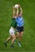 15 May 2022; Cormac Costello of Dublin in action against Robin Clarke of Meath during the Leinster GAA Football Senior Championship Semi-Final match between Dublin and Meath at Croke Park in Dublin. Photo by Seb Daly/Sportsfile