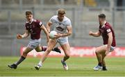15 May 2022; Kevin O’Callaghan of Kildare in action against Jamie Gonoud, right, David Giles of Westmeath during the Leinster GAA Football Senior Championship Semi-Final match between Kildare and Westmeath at Croke Park in Dublin. Photo by Seb Daly/Sportsfile