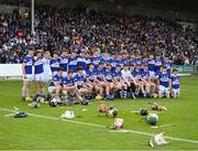 16 May 2022; Laois players before the Electric Ireland Leinster GAA Minor Hurling Championship Final match between Laois and Offaly at MW Hire O'Moore Park in Portlaoise, Laois. Photo by Harry Murphy/Sportsfile