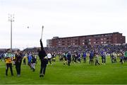 16 May 2022; A general view of supporters on the field at half-time in the Electric Ireland Leinster GAA Minor Hurling Championship Final match between Laois and Offaly at MW Hire O'Moore Park in Portlaoise, Laois. Photo by Harry Murphy/Sportsfile