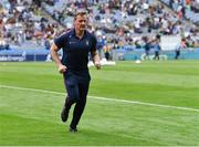 15 May 2022; Westmeath manager Jack Cooney leaves the pitch after his side's defeat in the Leinster GAA Football Senior Championship Semi-Final match between Kildare and Westmeath at Croke Park in Dublin. Photo by Piaras Ó Mídheach/Sportsfile