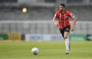 13 May 2022; Daniel Lafferty of Derry City during the SSE Airtricity League Premier Division match between Shamrock Rovers and Derry City at Tallaght Stadium in Dublin. Photo by Seb Daly/Sportsfile