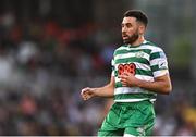 13 May 2022; Roberto Lopes of Shamrock Rovers during the SSE Airtricity League Premier Division match between Shamrock Rovers and Derry City at Tallaght Stadium in Dublin. Photo by Seb Daly/Sportsfile