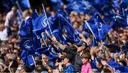 14 May 2022; Leinster supporters during the Heineken Champions Cup Semi-Final match between Leinster and Toulouse at the Aviva Stadium in Dublin. Photo by Harry Murphy/Sportsfile