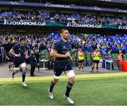 14 May 2022; Jack Conan of Leinster runs out before the Heineken Champions Cup Semi-Final match between Leinster and Toulouse at the Aviva Stadium in Dublin. Photo by Harry Murphy/Sportsfile