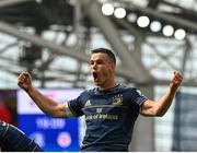 14 May 2022; Jonathan Sexton of Leinster celebrates his side's second try during the Heineken Champions Cup Semi-Final match between Leinster and Toulouse at the Aviva Stadium in Dublin. Photo by Harry Murphy/Sportsfile