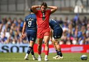 14 May 2022; Juan Cruz Mallia of Toulouse reacts during the Heineken Champions Cup Semi-Final match between Leinster and Toulouse at the Aviva Stadium in Dublin. Photo by Harry Murphy/Sportsfile