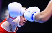 18 May 2022; Amy Broadhurst of Ireland in action against Parveen Hooda of India in their Light Welterweight 63kg semi-final bout during the IBA Women's World Boxing Championships 2022 at the Basaksehir Sports Complex in Istanbul, Turkey. Photo by IBA via Sportsfile