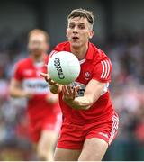 15 May 2022; Shane McGuigan of Derry during the Ulster GAA Football Senior Championship Semi-Final match between Derry and Monaghan at Athletic Grounds in Armagh. Photo by Ramsey Cardy/Sportsfile