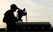 13 May 2022; A general view of a TV camera during the SSE Airtricity League Premier Division match between Dundalk and Bohemians at Oriel Park in Dundalk, Louth. Photo by Ramsey Cardy/Sportsfile