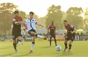 13 May 2022; Steven Bradley of Dundalk and Conor Levingston of Bohemians during the SSE Airtricity League Premier Division match between Dundalk and Bohemians at Oriel Park in Dundalk, Louth. Photo by Ramsey Cardy/Sportsfile