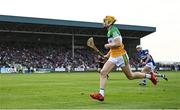 16 May 2022; Donal Shirley of Offaly during the Electric Ireland Leinster GAA Minor Hurling Championship Final match between Laois and Offaly at MW Hire O'Moore Park in Portlaoise, Laois. Photo by Harry Murphy/Sportsfile