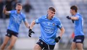 18 May 2022; Ryan Mitchell of Dublin after scoring their side's first goal during the Electric Ireland Leinster GAA Minor Football Championship Final match between Dublin and Kildare at MW Hire O'Moore Park in Portlaoise, Laois. Photo by Stephen McCarthy/Sportsfile