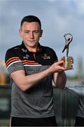 19 May 2022; PwC GAA/GPA Hurler of the Month for March Stephen Bennett of Waterford with his award today at PwC's Cork offices. Photo by Seb Daly/Sportsfile