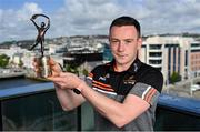 19 May 2022; PwC GAA/GPA Hurler of the Month for March Stephen Bennett of Waterford with his award today at PwC's Cork offices. Photo by Seb Daly/Sportsfile