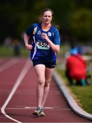 19 May 2022; Emma Considine of Seamount College Kinvara, Galway, competing in the Junior Girls Walk event at the Irish Life Health Connacht Schools Track and Field Championships at TUS Athlone in Westmeath. Photo by Ben McShane/Sportsfile