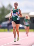 19 May 2022; Ella O'Connor of J & M Salerno, Galway, competing in the Senior Girls 800m event at the Irish Life Health Connacht Schools Track and Field Championships at TUS Athlone in Westmeath. Photo by Ben McShane/Sportsfile