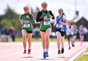 19 May 2022; Sarah Duffy of Calasanctius Oranmore, Galway, competing in the Senior Girls 800m event at the Irish Life Health Connacht Schools Track and Field Championships at TUS Athlone in Westmeath. Photo by Ben McShane/Sportsfile