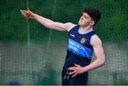 19 May 2022; Fionn Morgan of St Brigids College Loughrea, Galway, competing in the Intermediate Boys Discus event at the Irish Life Health Connacht Schools Track and Field Championships at TUS Athlone in Westmeath. Photo by Ben McShane/Sportsfile
