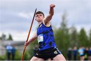 19 May 2022; Oisin Joyce of Ballinrobe CS, Mayo, competing in the Senior Boys Javelin event at the Irish Life Health Connacht Schools Track and Field Championships at TUS Athlone in Westmeath. Photo by Ben McShane/Sportsfile