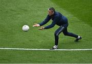 15 May 2022; Kildare selector Johnny Doyle during the warm-up before the Leinster GAA Football Senior Championship Semi-Final match between Kildare and Westmeath at Croke Park in Dublin. Photo by Piaras Ó Mídheach/Sportsfile