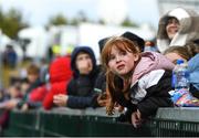 20 May 2022; A young Ulster fan watches the big screen before the United Rugby Championship match between Ulster and Cell C Sharks at Kingspan Stadium in Belfast. Photo by George Tewkesbury/Sportsfile