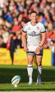 20 May 2022; John Cooney of Ulster kicks the first penalty of the game during the United Rugby Championship match between Ulster and Cell C Sharks at Kingspan Stadium in Belfast. Photo by George Tewkesbury/Sportsfile